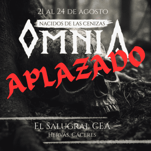 Cartel del evento LARP Omnia III: Nacidos de las Cenizas (aplazado)