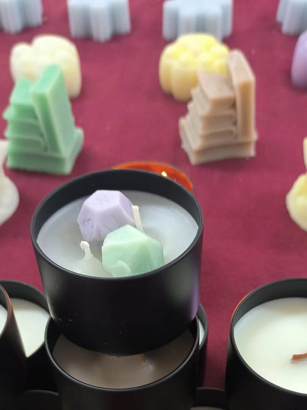 Velas aromáticas artesanales de Grimorio Artesano