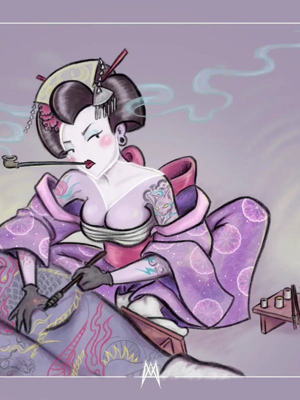 Personaje de fantasía caracterizado por Morgana Art
