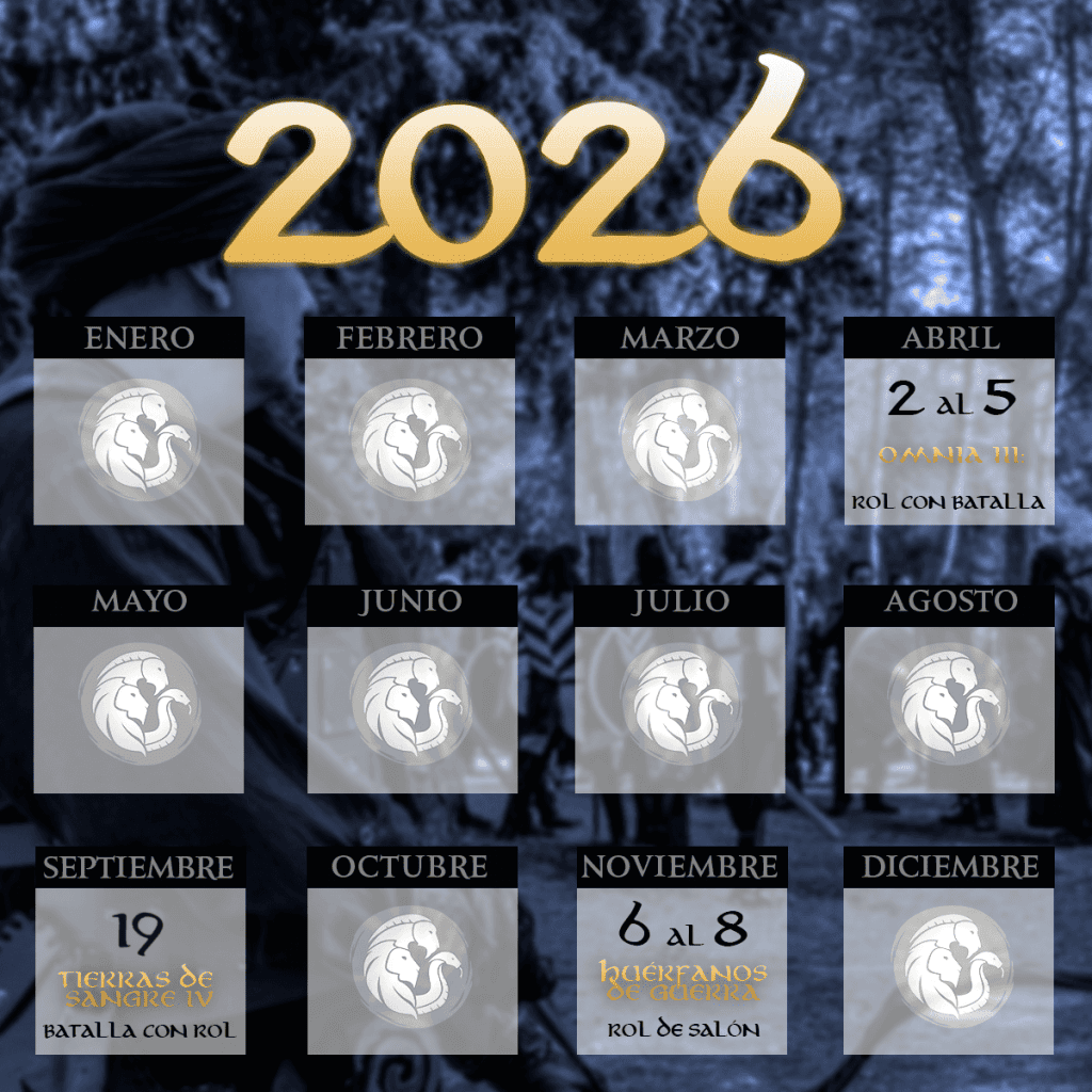 Fechas de los eventos de rol en vivo (LARP) de Æquilibrium 2026